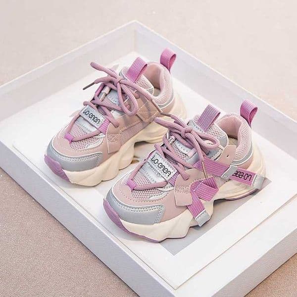 Athletic Outdoor Girl Dad New 2024 Childrens Bowl Noodles Spring and Autumn Girls Baby Sports Anti slip Lightweight Casual Shoes H240805 S260326