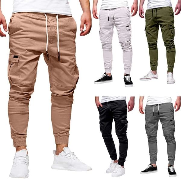 Casual Men Pants Fashion Big Pocket Hip Hop Harem Pants Quality Outwear Sweatpants Soft Mens Joggers Mens Trousers Pantalones i240824