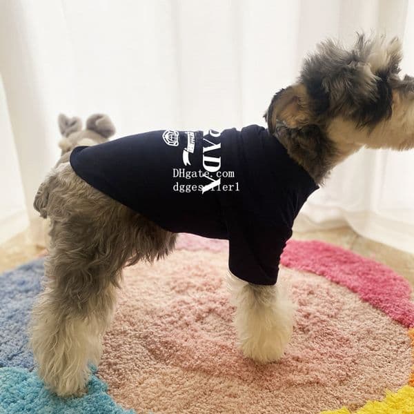 Luxury Dog Clothes Breathable Dog Apparel Designer Cotton Pet T Shirts Soft Puppy Sweatshirt Pullover Shirts Cute Sweatshirts for Small Medium Dogs Pink XXL Y94
