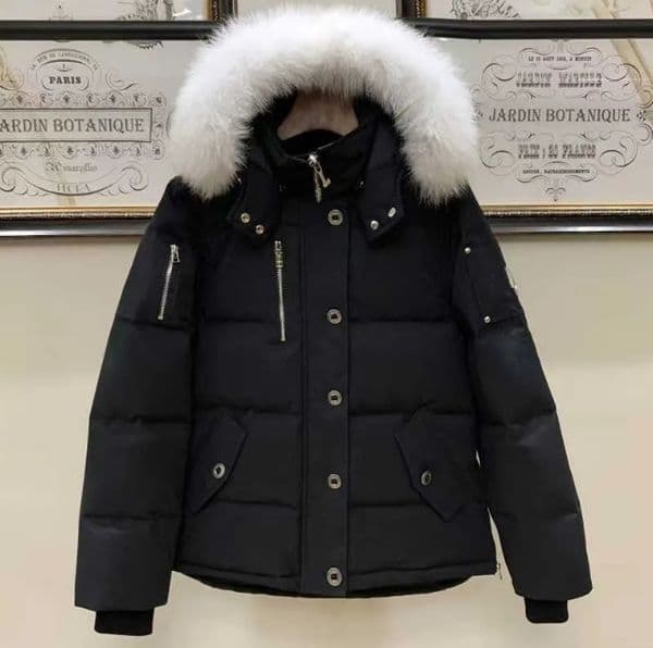 Down jacket men's fur collar parka winter waterproof white duck coat cloak fashion men and women couples moose casual version to keep warm BK8Z S-XXL
