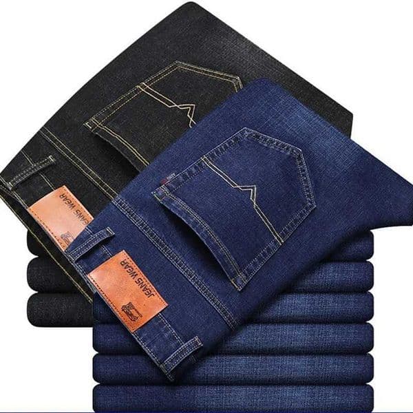 2024 New Stretch Slim Fit Pants Comfortable Soft Business Denim Trousers Male Brand Clothing Men Fashion Straight Jeans 28-40 Y240824