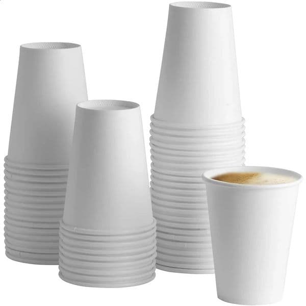 6-ounce white paper cup disposable paper cup /cold beverage cup used for picnics barbecues travel and activities 240826