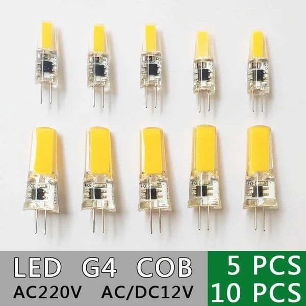 Adjustable green eye LED G4 COB light bulb 6W 10W AC/DC 12V 220V COB SMD LED G4 dimmable light replaces halogen spotlight CL240826