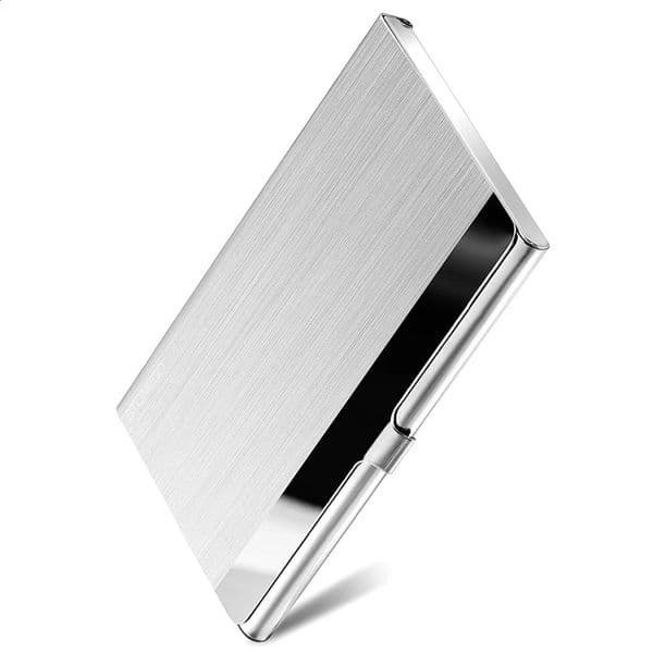 Metal Business Card Holder - Slim Pocket Business Card Case for Men Women Stainless Steel IC Cards Storage 240826