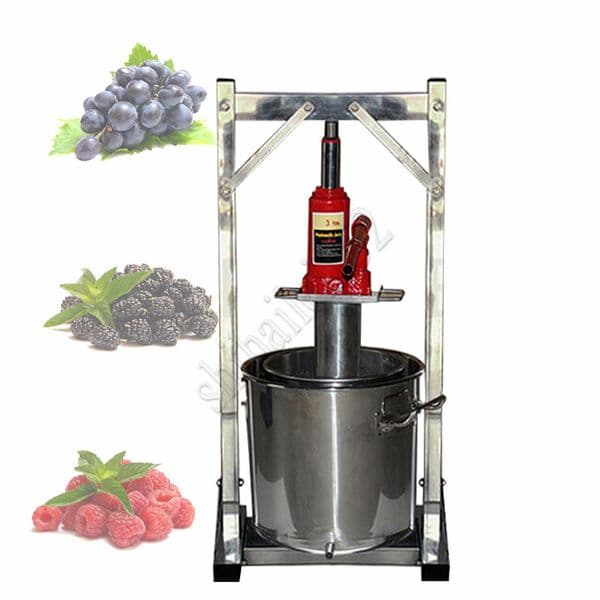 Manual Juice Honey Presser Stainless Steel Hand Wine Pressing Speparation Juice Oil Grape Press Machine