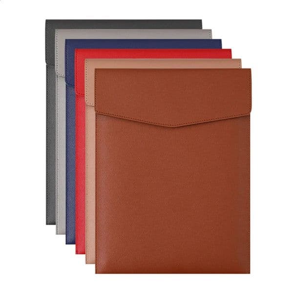A4 Leather File Folder Big Capacity Document Bag Business Folder Stationery Office Supplies Storage Bag Dustproof Paper Organize 240826