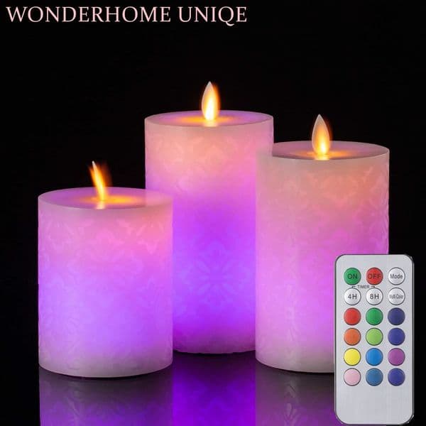 31 genuine wax LED candle with remote control flameless electric used as a tea lamp for home wedding decoration night light 240826