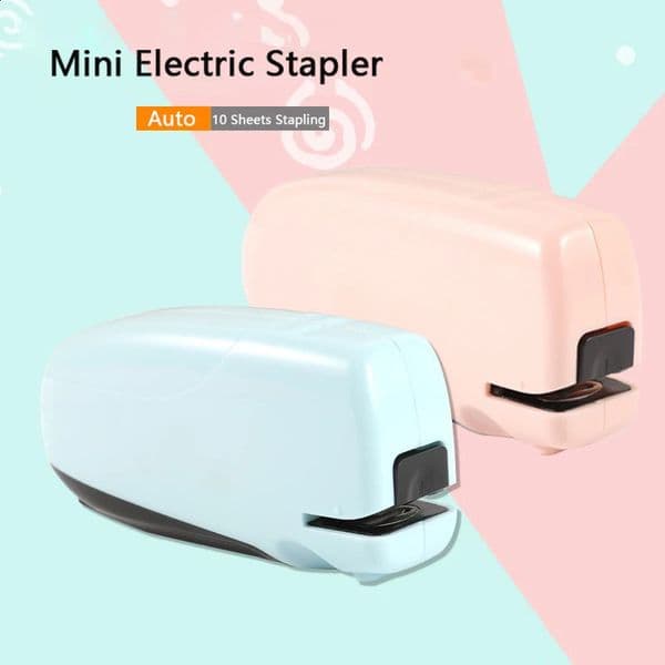 Portable Mini Electric Stapler For School Office Home Student Electric Stapler Stationery Auto Rechargeable 246 Staple 240826