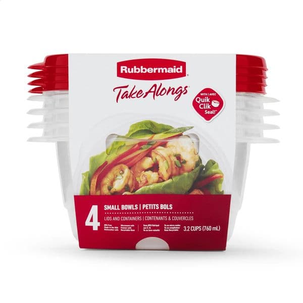 TakeAlongs food storage container 32 cups bowls 4pk keeps fresh and stackable in refrigerant 240826