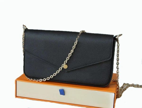 Luxury Designer Women's Shoulder Bag with Leather Chain - Flower Letters Plaid Crossbody Handbag for Ladies