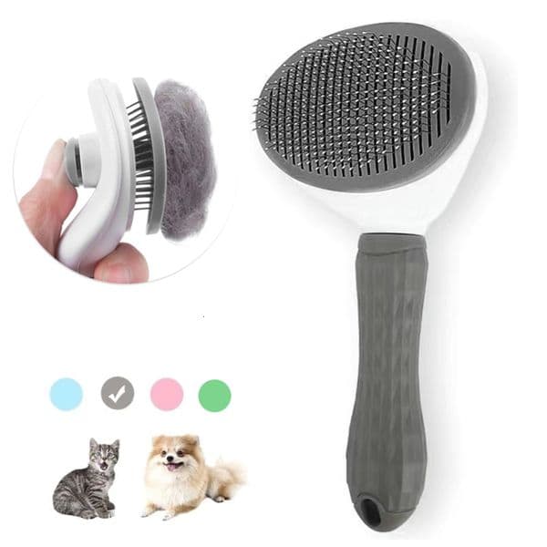 Cat Brush Remove Hair Pet Hair Removal Comb for Cats Non-slip Grooming Brush Stainless Steel Dog Combs Brushes Cat Accessories 240826