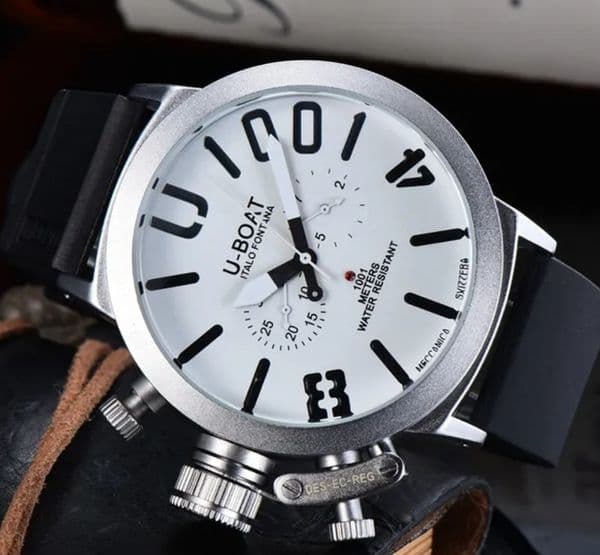 Watch Woman Designer U Big Boat Wrist Five lady Es Automatic Mechanical Watches Men's Sports Sier Black Rubber Classic Round Top Brand Self Wind high quali