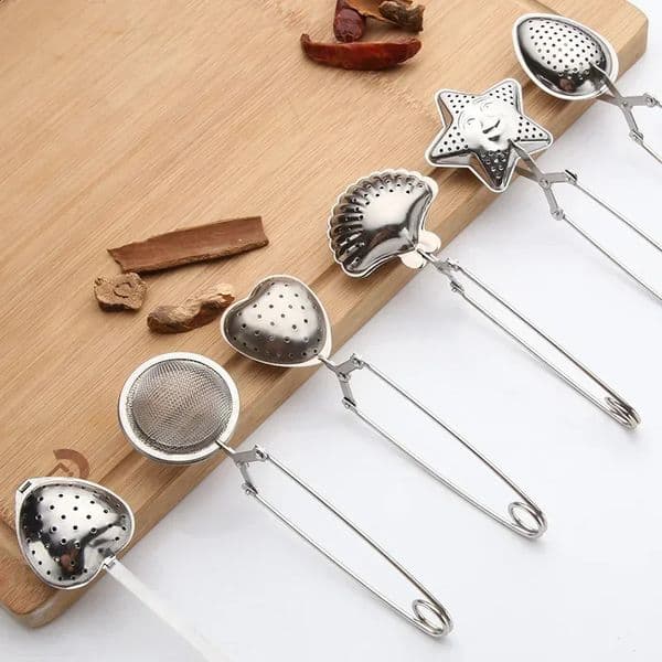 Reusable suction basket fine mesh stainless steel tea filter for loose leaf beverage accessories tool 240828