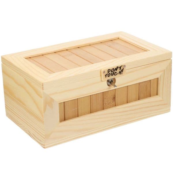 Box Useless Me Dont Wake Toy Toys Gifts Touch The Don T Kids Attitude Stuff Spoof Sensory Jack Stress Kit Gadgets Stupid Wood Y240827
