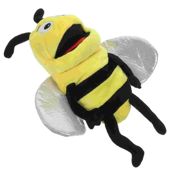 Bee Hand Puppet Creative Toys Early Educational Childrens Puppets Props Insect Plush StuffedXJ240827