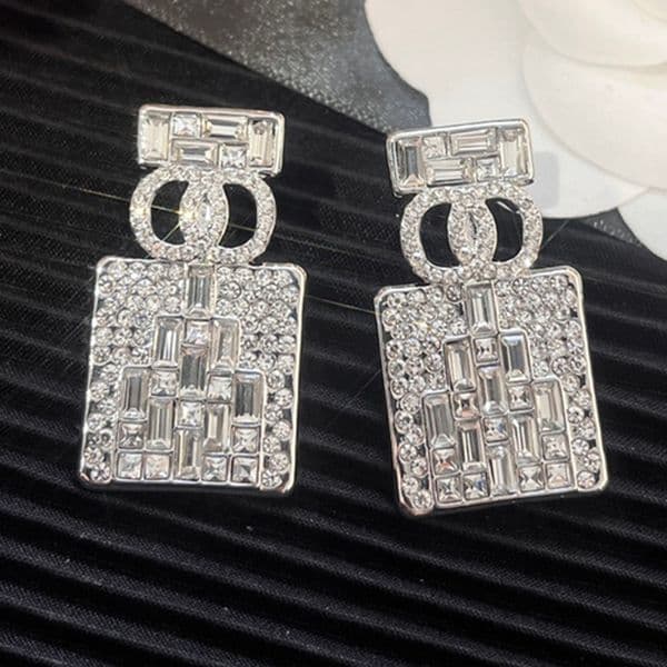 Luxury Earring Women Stud Lovers High-end Stainless Steel Crystal Pearl Letter Earrings Jewelry Gifts Womens Fashion Accessories
