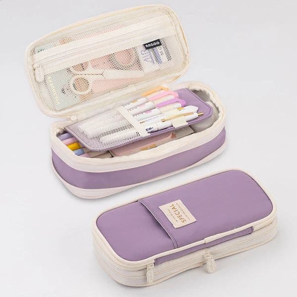 Creative pencil case large capacity double-layer CPC certification safe materials girls backpack 240827