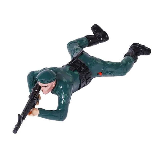 Electric Crawling Soldier Toy Music Lighting Electric Climbing Toy Y240827