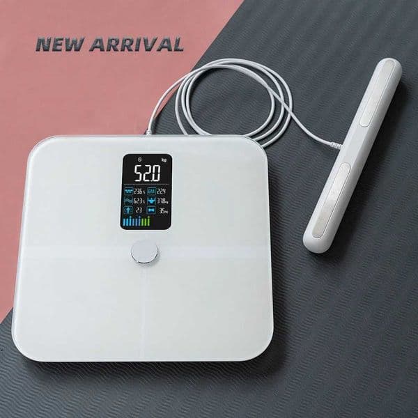 Smart Bioimpedance Scale 8 Electrodes Body Accurate Digital Display Body Fat Scale Body Composition Analyzer Smart Weight Scale M240828