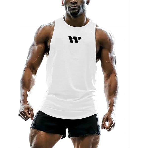 Y2K Abdominal Outdoor Sports Gym Mens Tank Top Summer Fashion Sleeveless Shirt Colorful Tank Top Hip Hop Athletics Top Small Icon PrintingW240718
