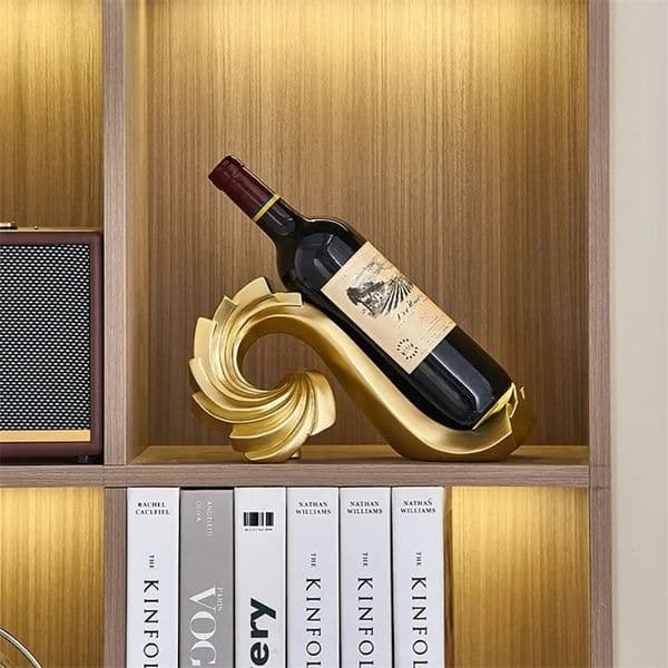 Resin wine bottle rack creative simple spiral wine decoration desktop wine rack 240827 ww