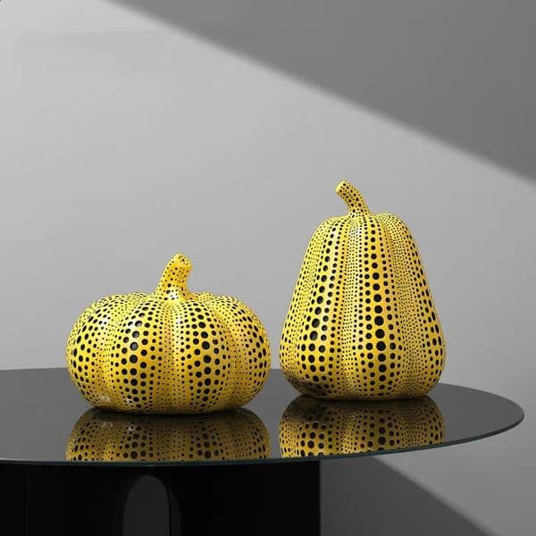 Pumpkin Dot Resin Handmade Decoration Art Home Decoration Creative Wine Cabinet Living Room Desktop Decoration 240828