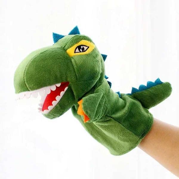 Animals Puppet Plush Toys Cute Stuffed Dolls Educational Baby Toys Lion Elephant Dinosaur Monkey Children GIftsXJ240827