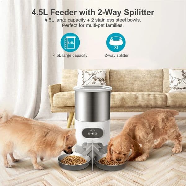 Tuya Smart APP Pet Feeder Cat And Dog Food Automatic Dispenser Suitable For Small And Medium-Sized Cats And Dogs Remote Feeding i240828