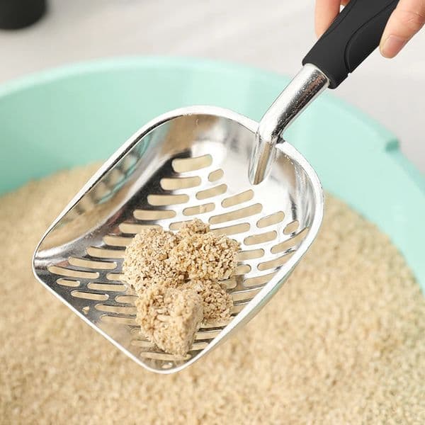 Cat Litter Scoop Stainless Steel Metal Pooper Scoopers Waste Poop Cleaner Pets Kitten Litter Sand Shovel Household Pet Cleaning 240829