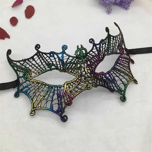 Spider Style Masquerade Masks Ladies Sexy Lace Party Masks for Halloween Carnival Ball Festive Party Supplies Half Face Y240829