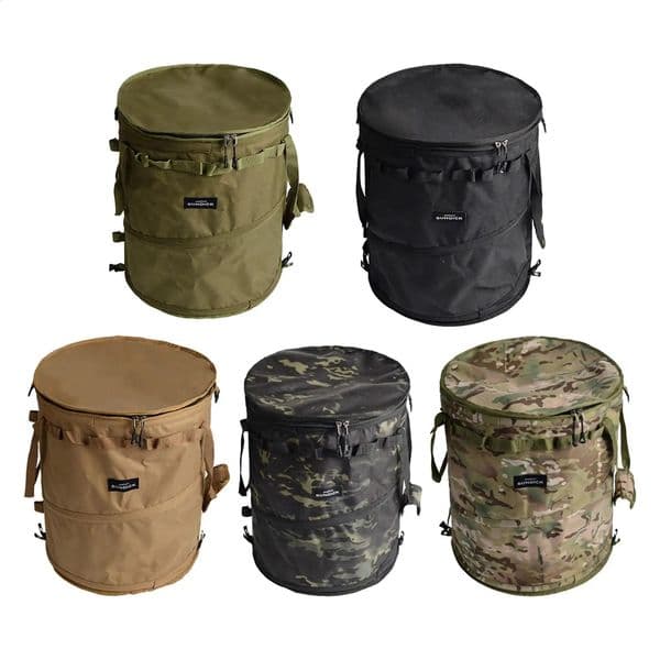 Camping garbage can be folded into a dirty clothes basket portable and reusable garden yard bag for picnics 240828