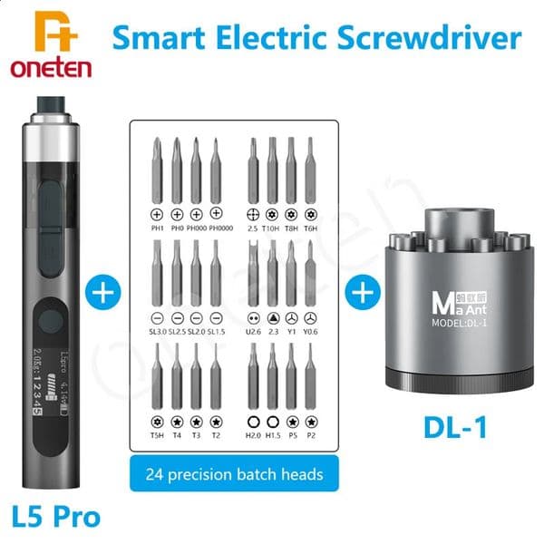 MaAnt L5 Pro torque electric screwdriver wrench with strong magnetic suction position used as a mobile phone disassembly and maintenance tool 240828