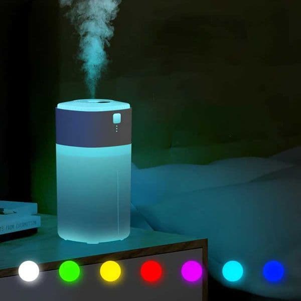 350ML rechargeable air humidifier wireless fragrance diffuser with color light household car ultrasonic humidifier with 500mAh battery M240829