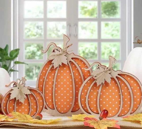 Halloween home decoration Halloween autumn decoration Wooden autumn pumpkin autumn decoration Home decoration Adornos Decoraci N Hogar W240828