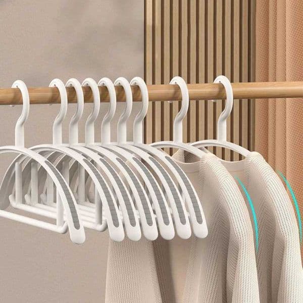 Anti slip clothes hanger 10pcs/batch wardrobe organizer clothes hanger for clothing organizer drying clothes hanger for outerwear wardrobe storage M240829