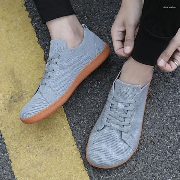 Casual Shoes 2024 Wide Barefoot Flats For Women Breathable Women's Minimalist Toe Walking Running Exercise