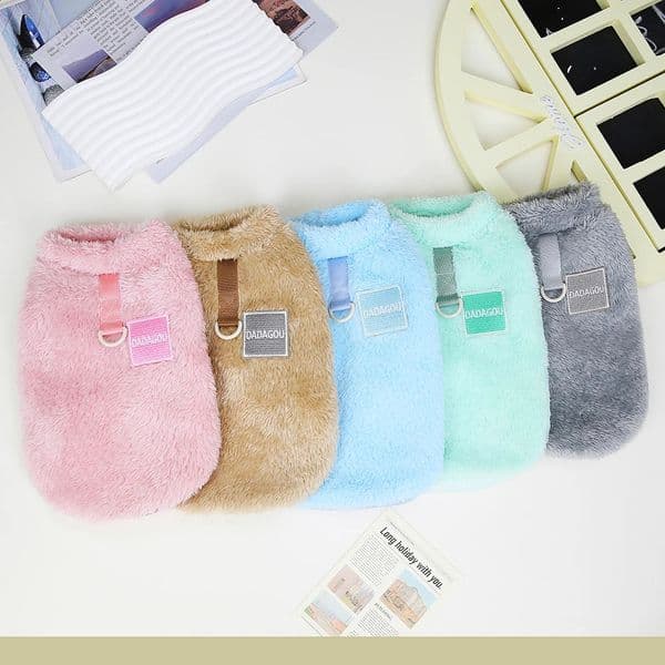 Soft Flannel Small Dog Clothes Winter Warm Puppy Cat Sweater Coat Chihuahua Pet Clothing Jumpsuit for Medium Dogs Yorkie 240828