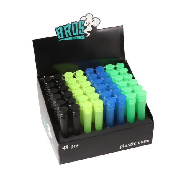 Wholesale colorful Plastic King Size Doob Tubes 120MM Roll Paper Smoking Stash Jar Holder Container Rolling Papers Storage Cone Holder Proof Pill box