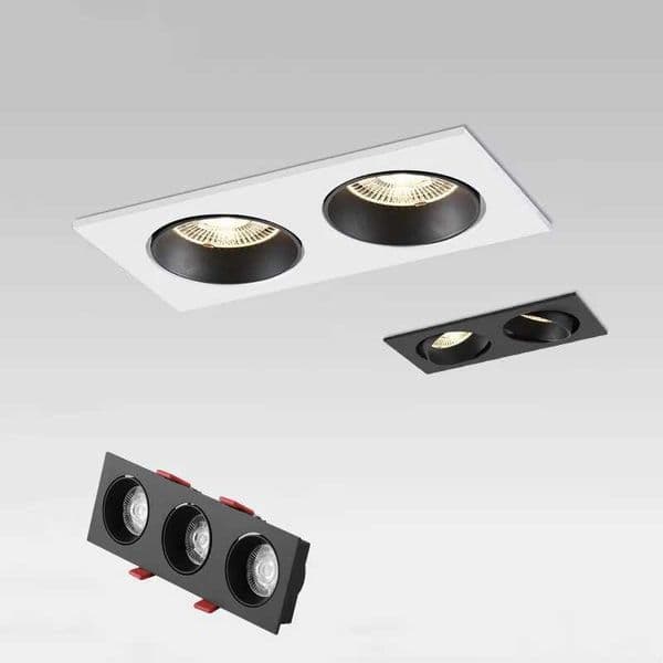 New LED single head and double head tube lights ultra-thin non main light 30 adjustable COB ceiling spotlight 7W9W12W indoor lighting CL240830