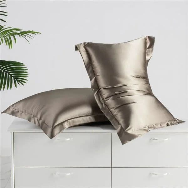 Natural mulberry silk satin pillowcase used for hair and skin high-quality pillowcase solid color bedding pillowcase 240829