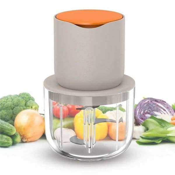 Rechargeable food chopper fully electric kitchen utensil set equipped with electric meat grinder and high-efficiency vegetable slicer M240830