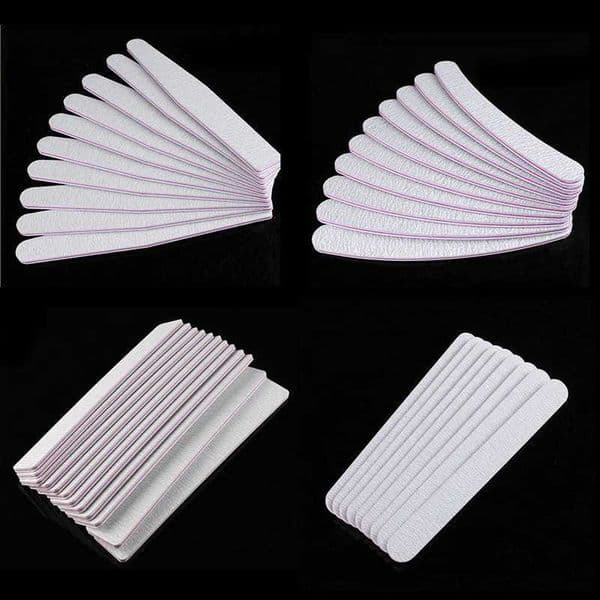 1 piece of professional double-sided nail sanding document gel nail polish polishing removing nail buffer handicraft W240829