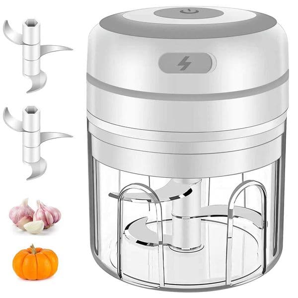 100/300mL Mini Electric Garlic Chopper USB Charging Ginger Masher Durable Chili Vegetable Crusher Kitchen Tool M240830
