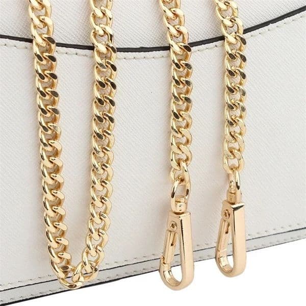 120cm Metal Aluminum Bag Chain Replacement Parts Accessories for HandWoven Shoulder Handbag DIY Handmade Detachable y240829