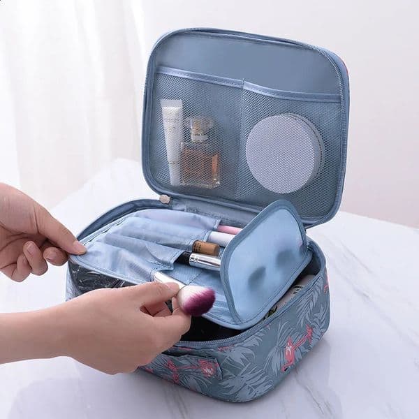 Outdoor Girl Cosmetic Bag Makeup Women Toiletries Organizer Waterproof Storage for Cosametics Fashion Make up Pouch Case 240830Z