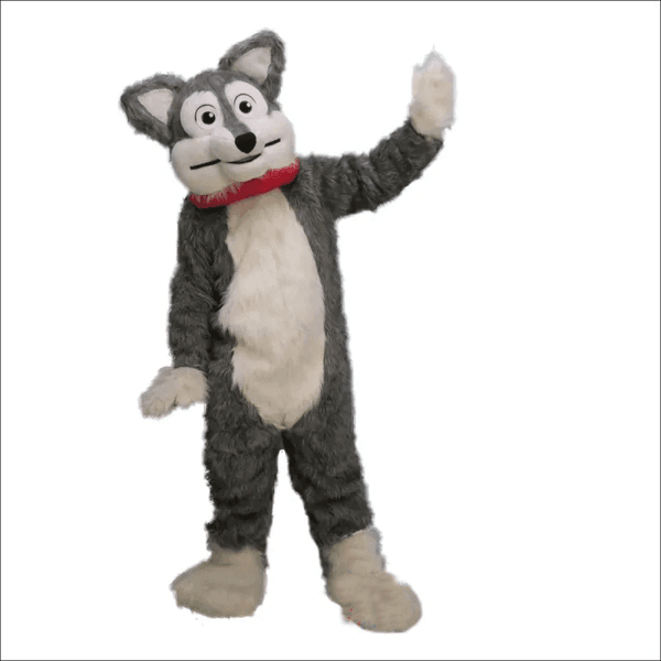 High Quality Grey Husky Mascot Costume Fursuit Costumes Cartoon Hallowen Activity Promotion Dress