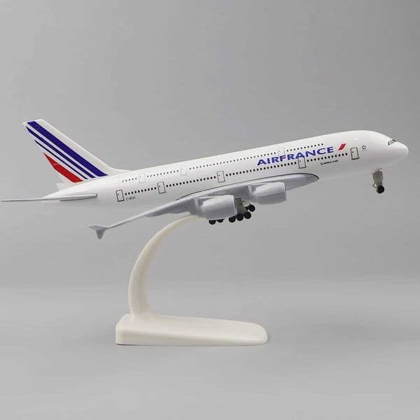 Metal airplane model 20cm 1 400 French A380 metal replication alloy material aviation simulation childrens birthday gift decoration W240829