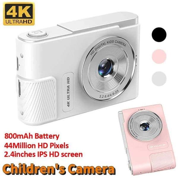 Digital Camera 2.4-inch Childrens Camera Video Camera 8x Zoom Compact Camera 4K 44MP Camera for Beginners Photography M240831