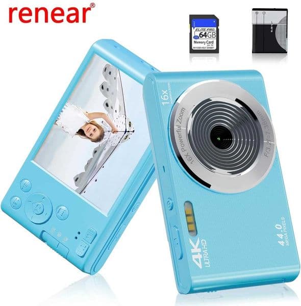 High definition 1080P 44MP digital camera childrens video camera 16X digital zoom compact point-to-point and shooting camera portable M240831