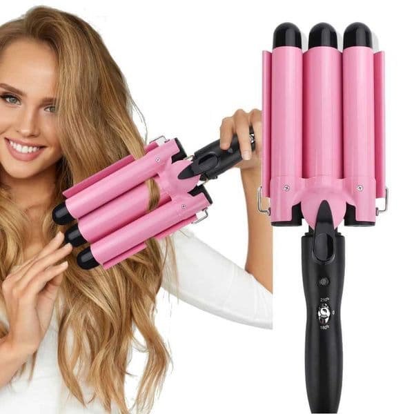 Professional Curling Iron Ceramic Three Barrel Curler Iron Curler W240830